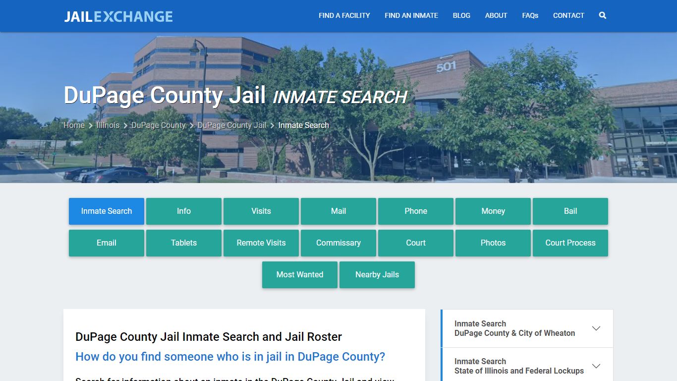 Inmate Search: Roster & Mugshots - DuPage County Jail, IL