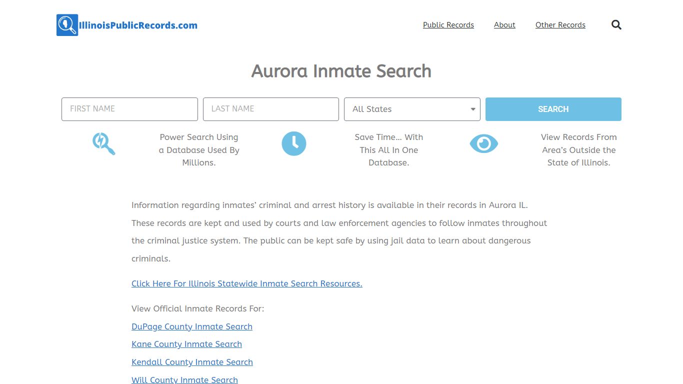 Aurora Inmate Search - APD IL Current & Past Jail Records